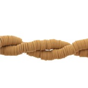 Arandelas Heishi de arcilla polimérica 6x1 mm Ocre x41cm|raw }}