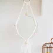 Ganchos S de metal 60 mm para colgar y tejido de macramé - Plateado x4