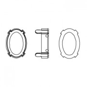 Engaste 4120 ovalado 18x13 mm bronce