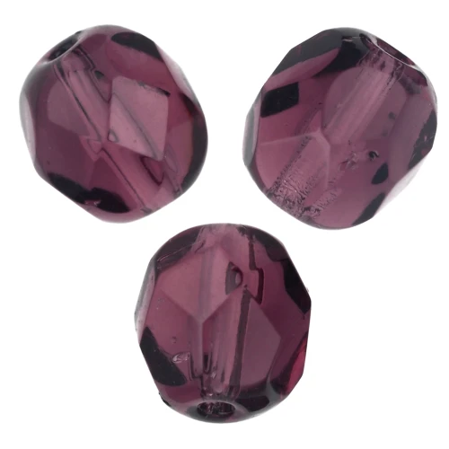 Facetadas 6 mm Amethyst x25