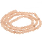 Redondas aplanadas facetadas 4x3 mm de Quartz teñida- Naranja Claro x35cm|raw }}