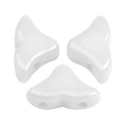 Cuentas de cristal Hélios® de Puca® 6x10 mm Opaque White x10g|raw }}