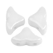 Cuentas de cristal Hélios® de Puca® 6x10 mm Opaque White x10g