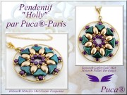 Cuentas de cristal Hélios® de Puca® 6x10 mm Opaque White x10g