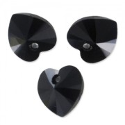 Corazones PureCrystal 6228 Jet 10,3x10 mm x6|raw }}