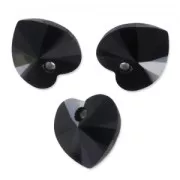 Corazones PureCrystal 6228 Jet 10,3x10 mm x6