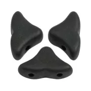Cuentas de cristal Hélios® de Puca® 6x10 mm Jet Mat x10g
