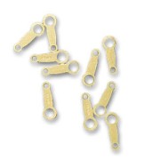Enganches tags ovalados 8x3 mm Gold filled x10|raw }}