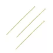 Bastón cabeza de alfiler 50x0,4 mm Gold filled x10