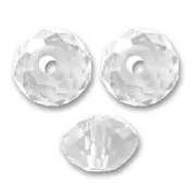 Perles rondes aplaties PureCrystal 5040 4 mm Crystal x20