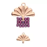 Cymbal - Terminal para tejido Rocalla Miyuki 8/0 - 15 mm Sitia Dorado oro fino x1