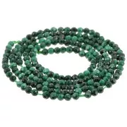 Perles Rondes facettées 2.5 mm - Malachite x39cm