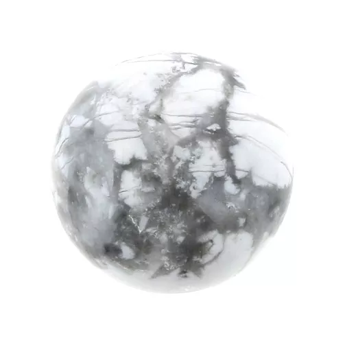 Cabuchón redondo 12 mm Howlite x1