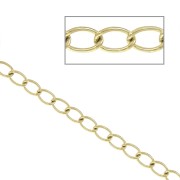 Cadena malla Rombo 2.5 Acero inox Dorado 316L x 50cm|raw }}