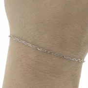 Cadena malla forçat espejo 1.6 mm de Acero inoxydable 316L x1m