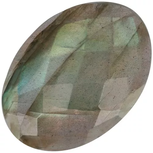 Cabuchón ovalado facetado 18x13 mm Labradorita