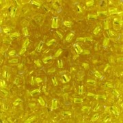 Cuentas de Rocalla Preciosa 11/0 de 2 mm - Citrine Silver Lined x10 g