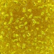Cuentas de Rocalla Preciosa 11/0 de 2 mm - Citrine Silver Lined x10 g