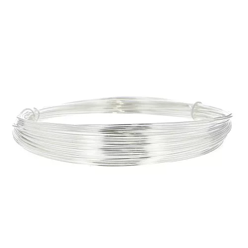 Hilo flexible 0.6 mm en Silver filled 999 x 10 m