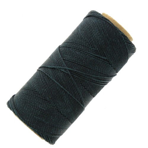 Bobina de hilo encerado Linhasita para micro macramé 1 mm - Bleu d'Orage (202) x168m
