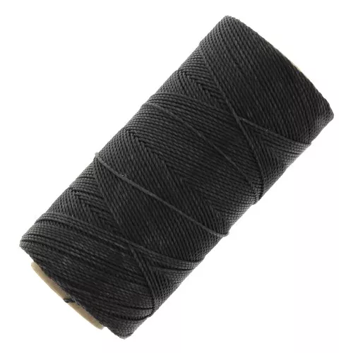 Bobina de hilo encerado Linhasita para micro macramé 0,5 mm - Marrón oscuro (210) x335m