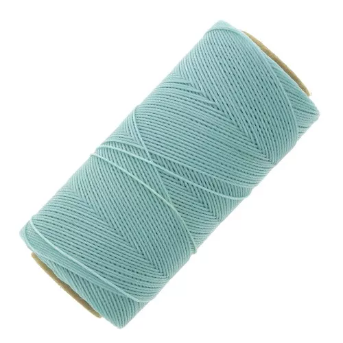 Bobina de hilo encerado Linhasita para micro macramé 0,5 mm - Azul celeste (605) x335m
