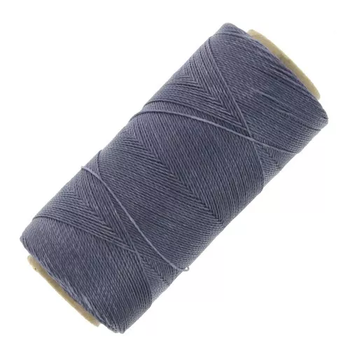 Bobina de hilo encerado Linhasita para micro macramé 0,5 mm - Gris malva (227) x335m