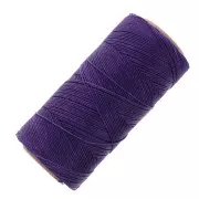 Bobina de hilo encerado Linhasita para micro macramé 0,5 mm - Morado oscuro (369) x335m