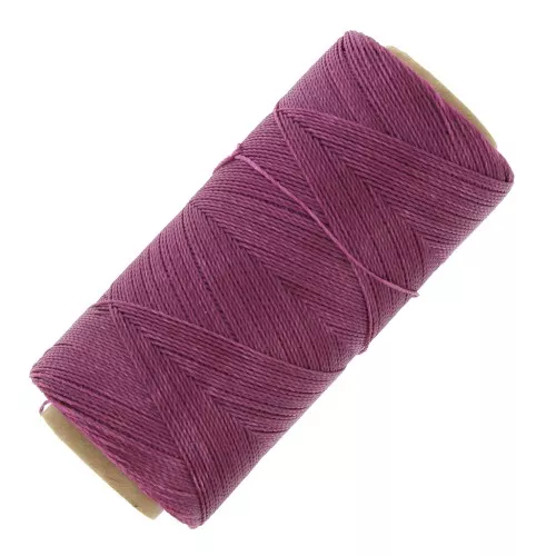 Bobina de hilo encerado Linhasita para micro macramé 0,5 mm - Ciruela (360) x335m