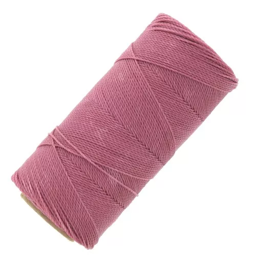 Bobina de hilo encerado Linhasita para micro macramé 0,5 mm - Dusty Rose (962) x335m