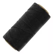 Bobina de hilo encerado Linhasita para micromacramé 0,75 mm - Marrón oscuro (210) x228m