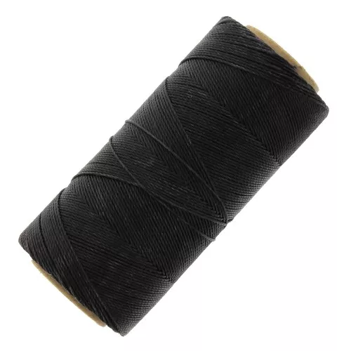 Bobina de hilo encerado Linhasita para micromacramé 0,75 mm - Marrón oscuro (210) x228m
