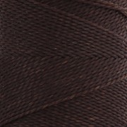 Bobina de hilo encerado Linhasita para micro macramé 0,75 mm - Café (496) x228m