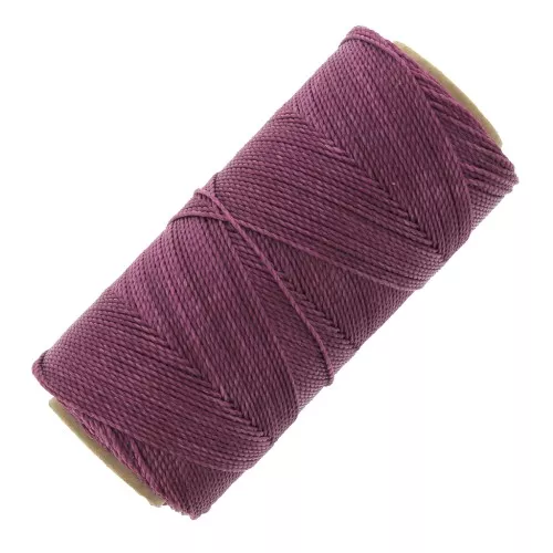 Bobina de hilo encerado Linhasita para micro macramé 0,75 mm - Ciruela (360) x228m