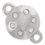 Cierre magnético 11 mm rodio Strass Crystal|raw }}