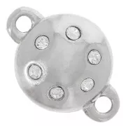 Cierre magnético 11 mm rodio Strass Crystal