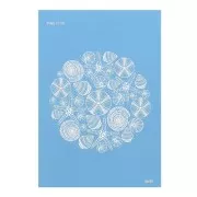 Silk Screen Moiko para arcilla polimérica 74x105 mm Estampado Conchas 12.06