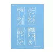 Silk Screen Moiko para arcilla polimérica 74x105 mm Caras 2 Nevenka Sabo 1