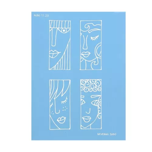 Silk Screen Moiko para arcilla polimérica 74x105 mm Caras 2 Nevenka Sabo 1