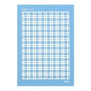 Silk Screen Moiko para arcilla polimérica 74x105 mm Estampado Quadrillage Rétro 11.05