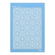 Silk Screen Moiko para arcilla polimérica 74x105 mm Estampado rombo 11.09