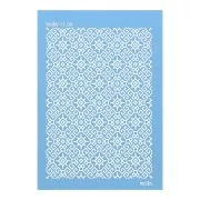 Silk Screen Moiko para arcilla polimérica 74x105 mm Estampado rombo 11.09