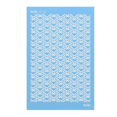 Silk Screen Moiko para arcilla polimérica 74x105 mm Estampado Etnico 11.10