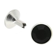 Remache PureCrystal 53006 9 mm Jet/Plateado x1