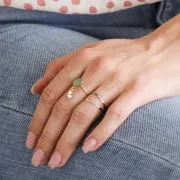 Anillo martillado de Gold Filled Talla 49 x1