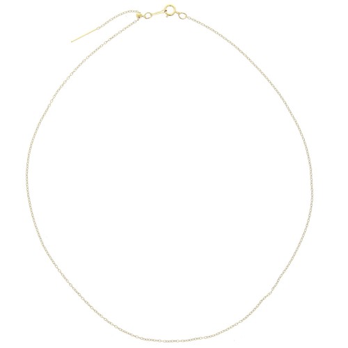 Gargantilla ajustable malla Forçat 1.1 mm de Gold Filled x45 cm