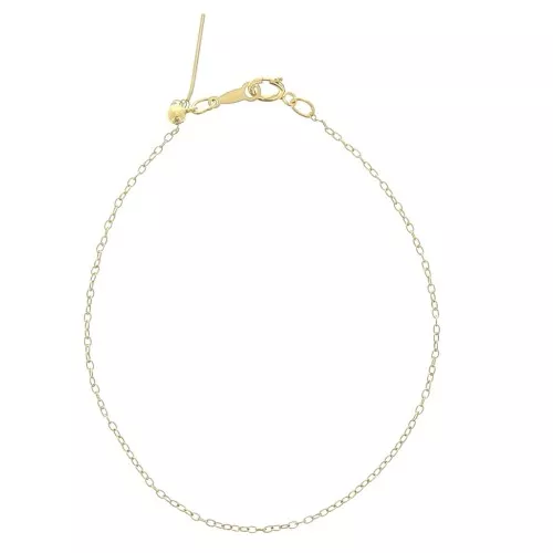 Pulsera ajustable malla Forçat 1.1 mm de Gold Filled x19 cm