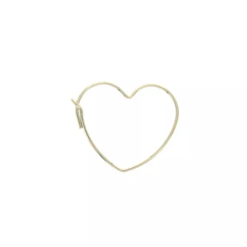 Pendientes de aros a decorar 18x20 mm de Gold filled x2