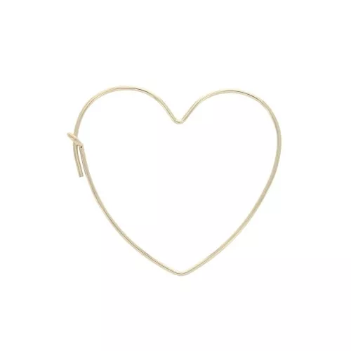 Pendientes de aros a decorar 27x30 mm de Gold filled x2