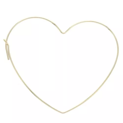 Pendientes de aros a decorar 40x43 mm de Gold filled  x2